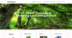 Desktop Screenshot of efhandel.dk